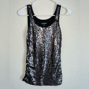 Size Small Petite Old Navy Dark Gray Sequin Top